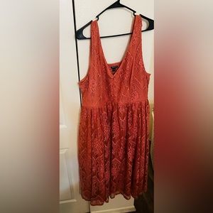 Torrid size 3 pink lace dress